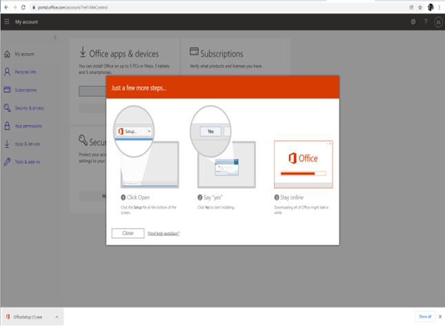 Microsoft Office 365 Install Instructions